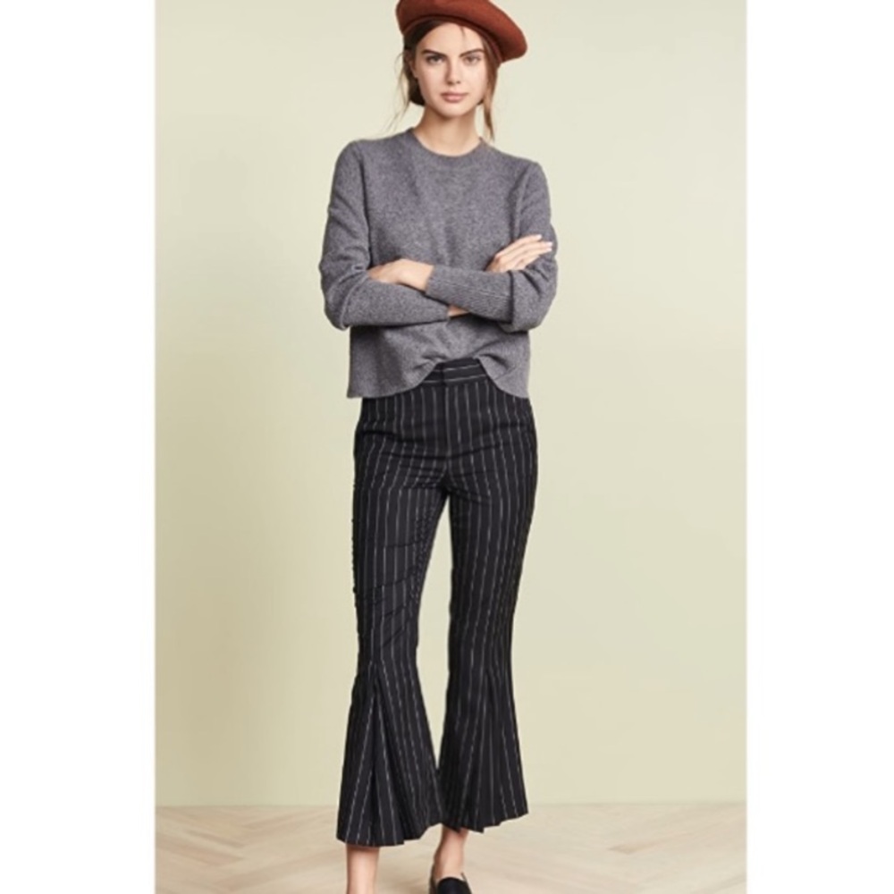 FRAME Pleated Crop Pants